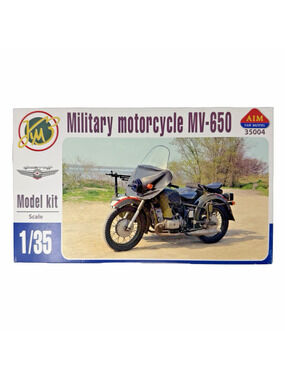 AIM Fan Model MV-650 Military Motorcycle 1/35 Scale Model Kit NOS Ukraine